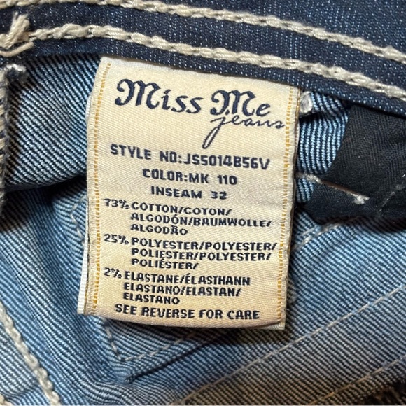 Miss Me Signature Bootcut Flap Pocket Jeans 32 - Picture 14 of 16